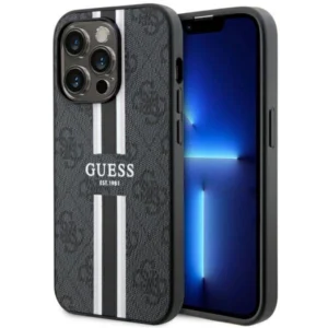 Guess GUHMP14LP4RPSK iPhone 14 Pro 6.1" black/black hardcase 4G Printed Stripes MagSafeeng