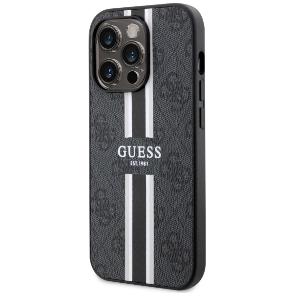 Guess GUHMP14LP4RPSK iPhone 14 Pro 6.1" black/black hardcase 4G Printed Stripes MagSafeeng