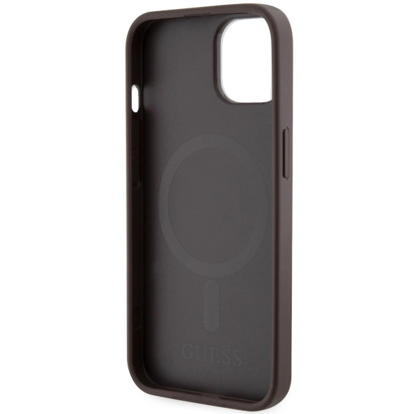 Guess GUHMP14MHGCFSEW iPhone 14 Plus 6.7" brown/brown hard case GCube Stripes MagSafeeng