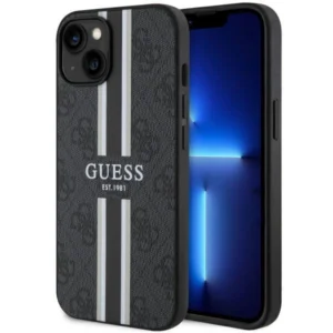 Guess GUHMP14MP4RPSK iPhone 14 Plus 6.7" black/black hardcase 4G Printed Stripes MagSafeeng