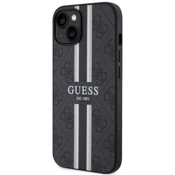 Guess GUHMP14MP4RPSK iPhone 14 Plus 6.7" black/black hardcase 4G Printed Stripes MagSafeeng
