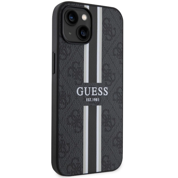 Guess GUHMP14MP4RPSK iPhone 14 Plus 6.7" black/black hardcase 4G Printed Stripes MagSafeeng
