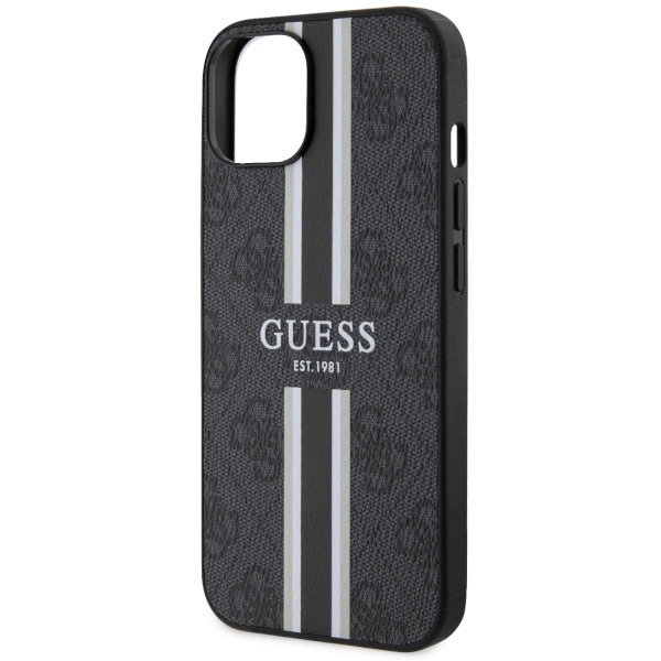 Guess GUHMP14MP4RPSK iPhone 14 Plus 6.7" black/black hardcase 4G Printed Stripes MagSafeeng
