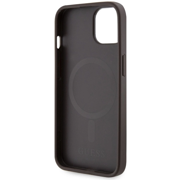 Guess GUHMP14MP4RPSW iPhone 14 Plus 6.7" brown/brown hardcase 4G Printed Stripes MagSafeeng