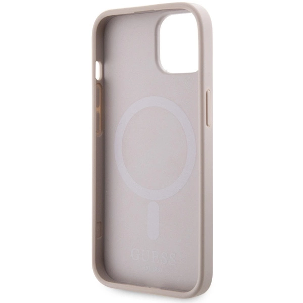 Guess GUHMP14SHGCFSEP iPhone 14 6.1" pink/pink hard case GCube Stripes MagSafeeng