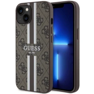Guess GUHMP14SP4RPSW iPhone 14 6.1" brown/brown hardcase 4G Printed Stripes MagSafeeng