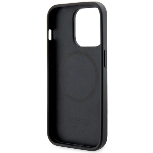 Guess GUHMP14XP4RPSK iPhone 14 Pro Max 6.7" black/black hardcase 4G Printed Stripes MagSafeeng