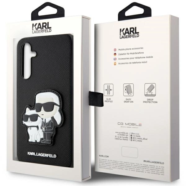Karl Lagerfeld KLHCA34SANKCPK A34 5G A346 hardcase black/black Saffiano Karl & Choupetteeng