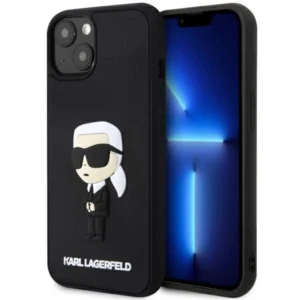 Karl Lagerfeld KLHCP14M3DRKINK iPhone 14 Plus 6.7" black/black hardcase Rubber Ikonik 3Deng