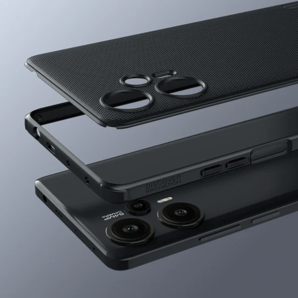 Xiaomi Redmi Note 12 Turbo / Xiaomi Poco F5 Armored Case Nillkin Super Frosted Shield Pro Armored Cover - Blackeng