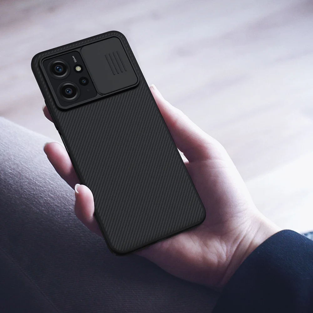 Xiaomi Redmi Note 12 Armored Case with Nillkin CamShield Case - Blackeng