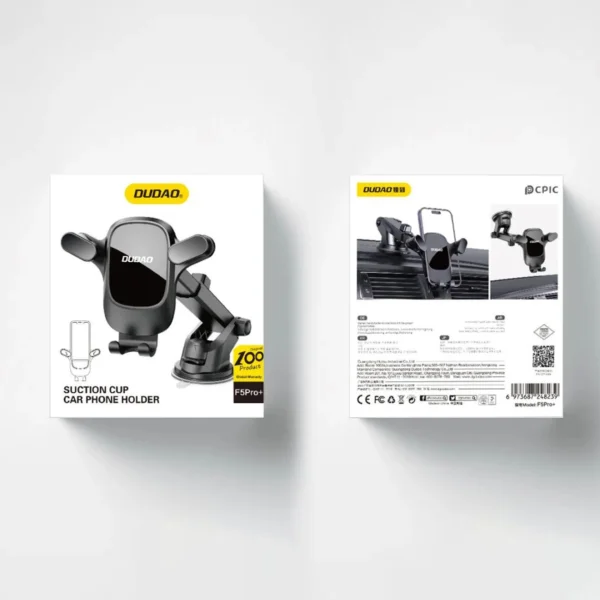 Car phone holder for Dudao F5Pro cockpit - blackeng