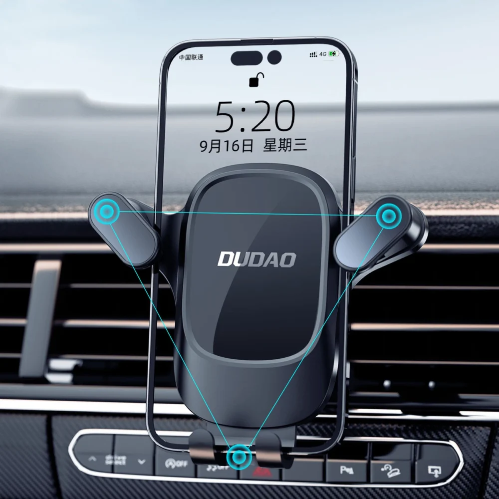 Dudao F5Pro air vent car phone holder - blackeng