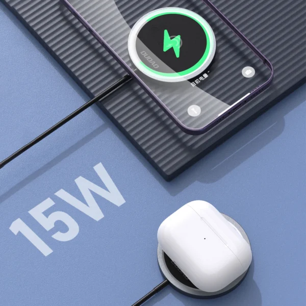 Dudao MagSafe 15W inductive charger - blackeng