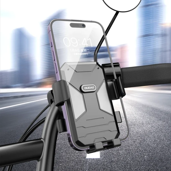 Bicycle / motorcycle phone holder Dudao F7C - blackeng