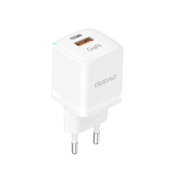 Wall charger GaN 33W PPS USB C/USB Dudao A13Pro - whiteeng