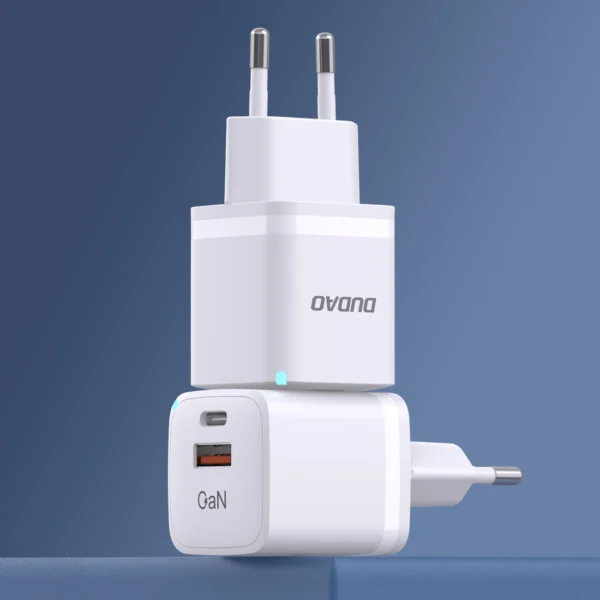 Wall charger GaN 33W PPS USB C/USB Dudao A13Pro - whiteeng