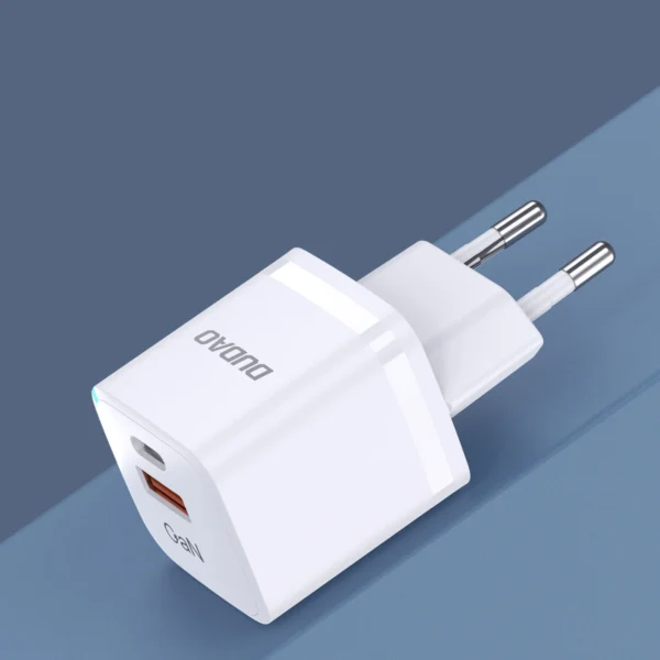 Wall charger GaN 33W PPS USB C/USB Dudao A13Pro - whiteeng