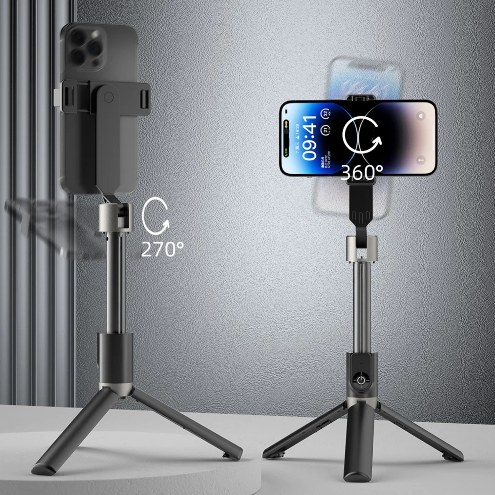 Selfie stick / telescopic pole with tripod Dudao F18B - blackeng