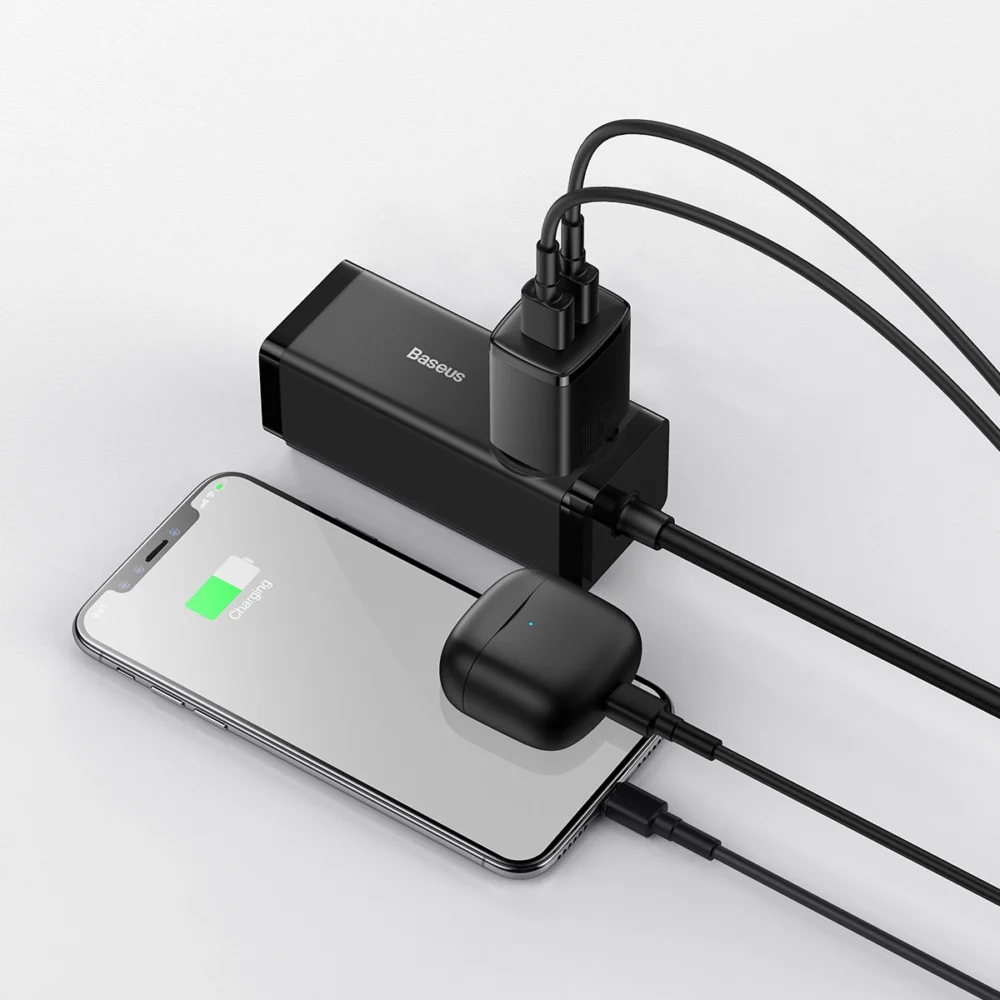 [RETURNED ITEM] Baseus Compact charger 2x USB 10.5W black (CCXJ010201)eng