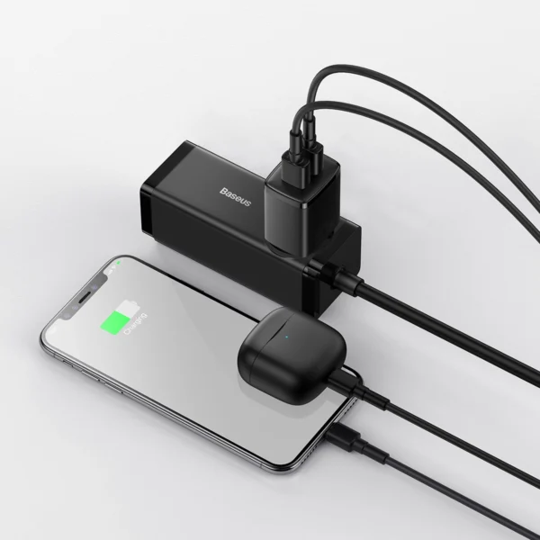 [RETURNED ITEM] Baseus Compact charger 2x USB 10.5W black (CCXJ010201)eng