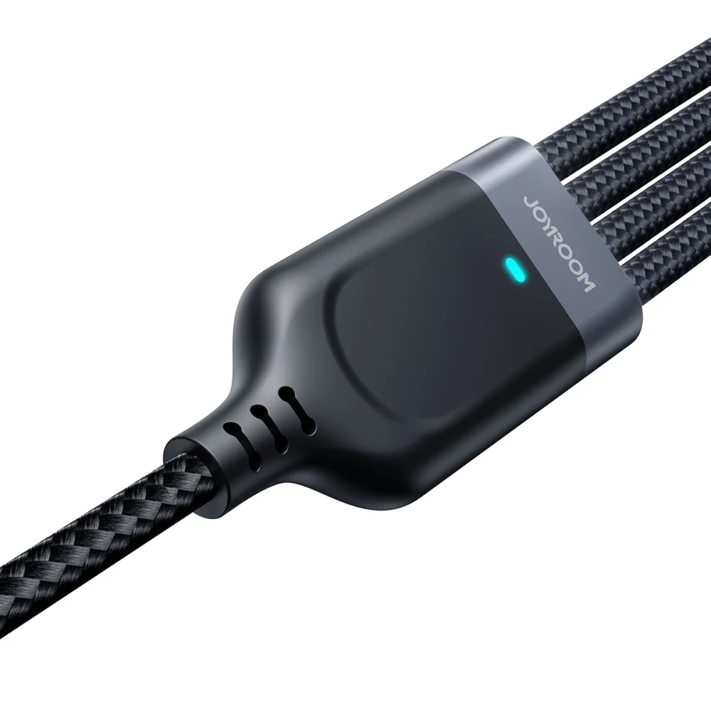 Joyroom Multi-Use Series S-A18 4in1 USB-A - USB-C / Lightning / Lightning / micro USB cable 1.2m - blackeng