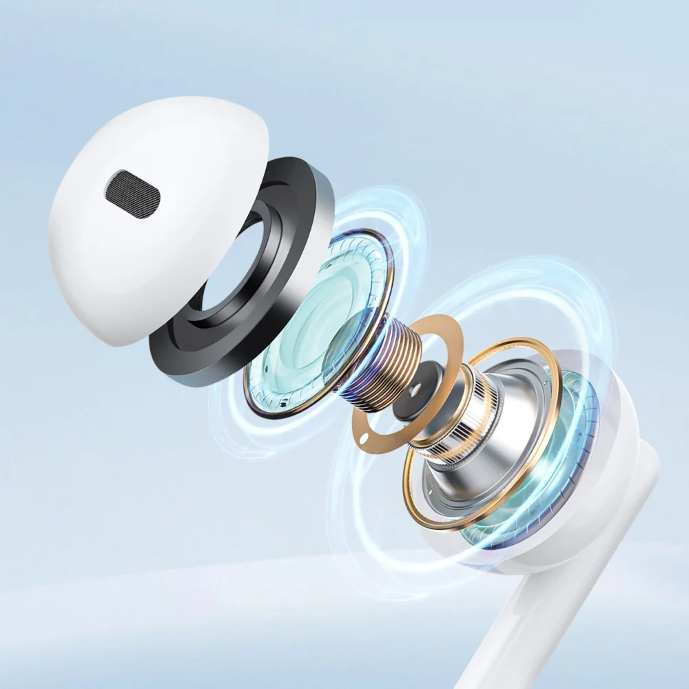 Joyroom JR-EW01 in-ear wired mini jack headphones with remote control - whiteeng