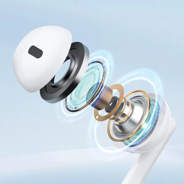 Joyroom JR-EW01 in-ear wired mini jack headphones with remote control - whiteeng