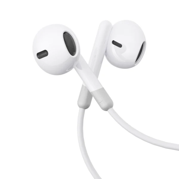 Joyroom JR-EW01 in-ear wired mini jack headphones with remote control - whiteeng