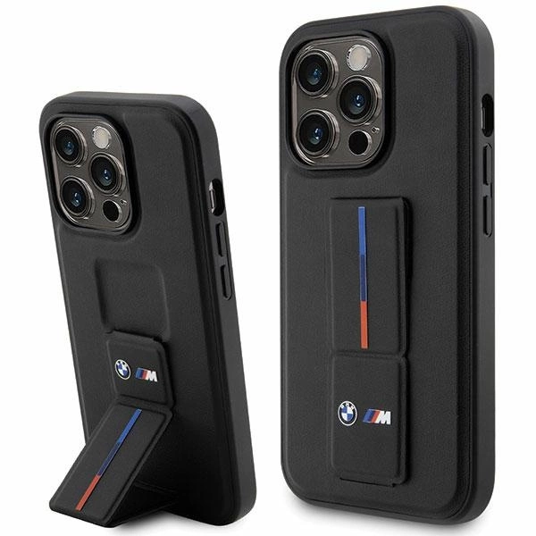 Case BMW BMHCP14L22GSLK iPhone 14 Pro 6.1" black/black hardcase Grip Hot Stampeng