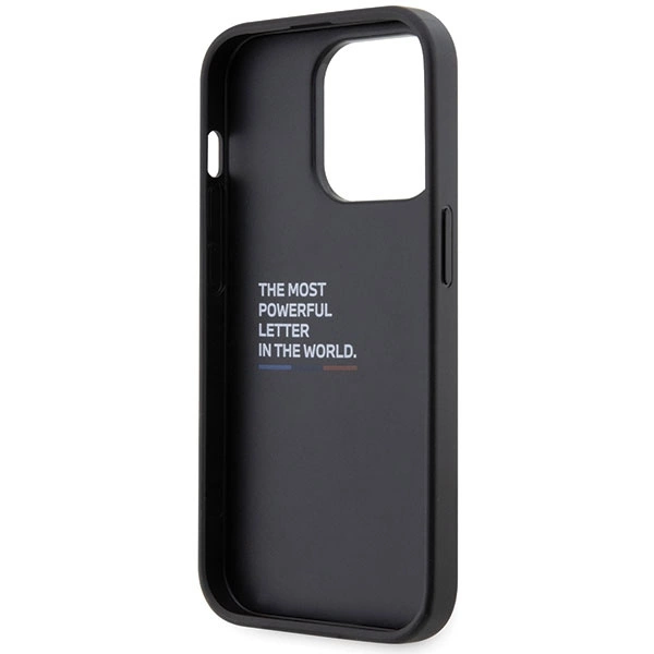 Case BMW BMHCP14L22GSLK iPhone 14 Pro 6.1" black/black hardcase Grip Hot Stampeng