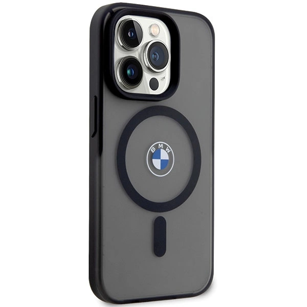 Case BMW BMHMP14LDSLK iPhone 14 Pro 6.1" black/black hardcase Signature MagSafeeng