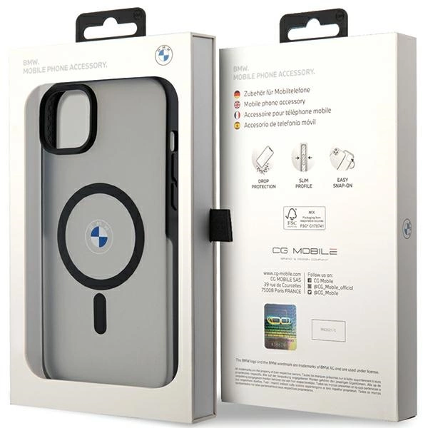 Case BMW BMHMP14MDSLK iPhone 14 Plus 6.7" black/black hardcase Signature MagSafeeng