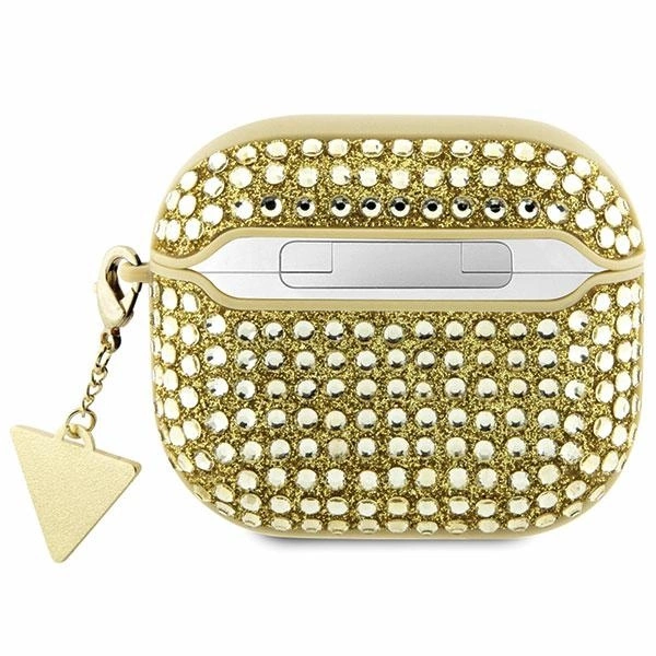 Guess GUA3HDGTPD AirPods 3 cover gold/gold Rhinestone Triangle Charmeng
