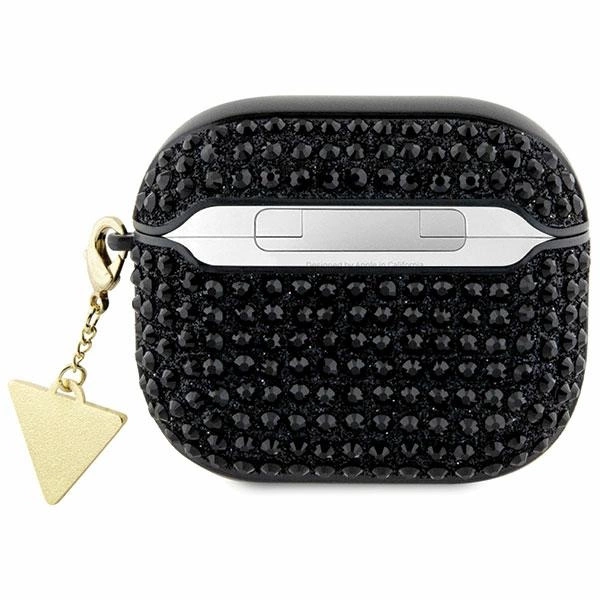 Guess GUA3HDGTPK AirPods 3 cover black/black Rhinestone Triangle Charmeng