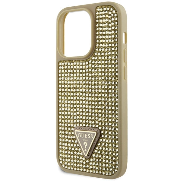 Guess GUHCP14LHDGTPD iPhone 14 Pro 6.1" gold/gold hardcase Rhinestone Triangleeng