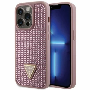 Guess GUHCP14LHDGTPP iPhone 14 Pro 6.1" pink/pink hardcase Rhinestone Triangleeng