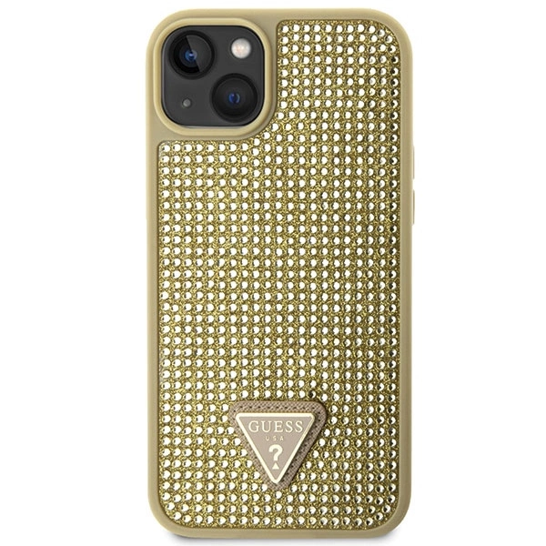 Guess GUHCP14SHDGTPD iPhone 14 6.1" gold/gold hardcase Rhinestone Triangleeng