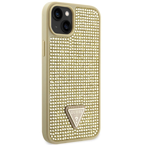 Guess GUHCP14SHDGTPD iPhone 14 6.1" gold/gold hardcase Rhinestone Triangleeng
