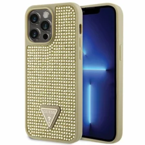 Guess GUHCP14XHDGTPD iPhone 14 Pro Max 6.7" gold/gold hardcase Rhinestone Triangleeng