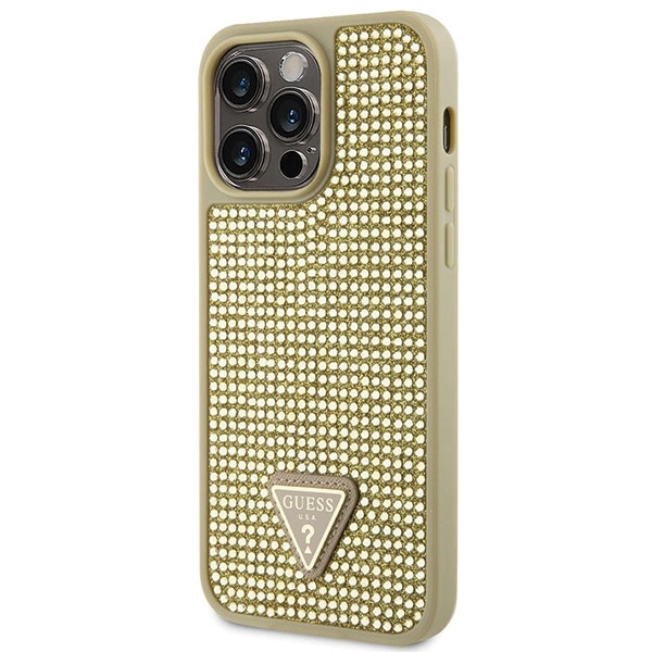 Guess GUHCP14XHDGTPD iPhone 14 Pro Max 6.7" gold/gold hardcase Rhinestone Triangleeng