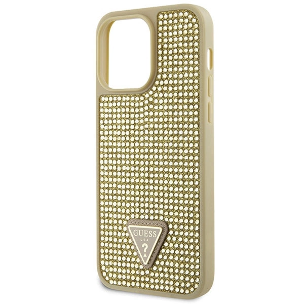 Guess GUHCP14XHDGTPD iPhone 14 Pro Max 6.7" gold/gold hardcase Rhinestone Triangleeng