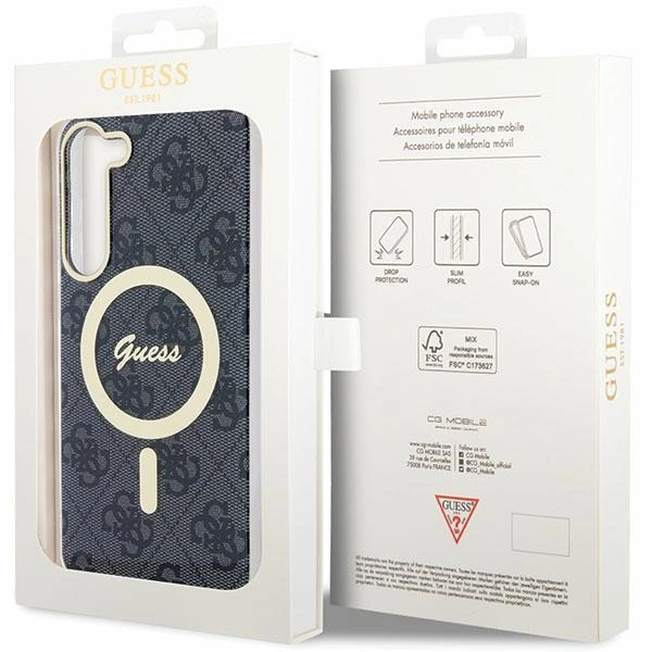 Guess GUHMS23SH4STK S23 S911 black/black hardcase 4G MagSafeeng