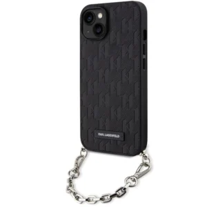 Karl Lagerfeld KLHCP14SSACKLHPK iPhone 14 6.1" black/black hardcase Saffiano Monogram Chaineng