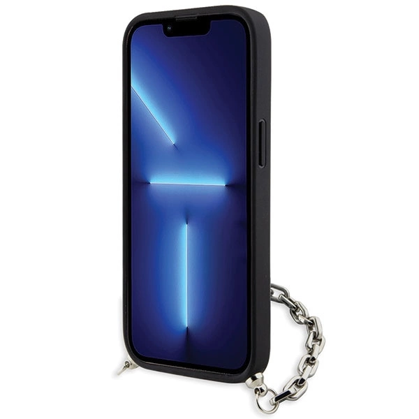 Karl Lagerfeld KLHCP14SSACKLHPK iPhone 14 6.1" black/black hardcase Saffiano Monogram Chaineng
