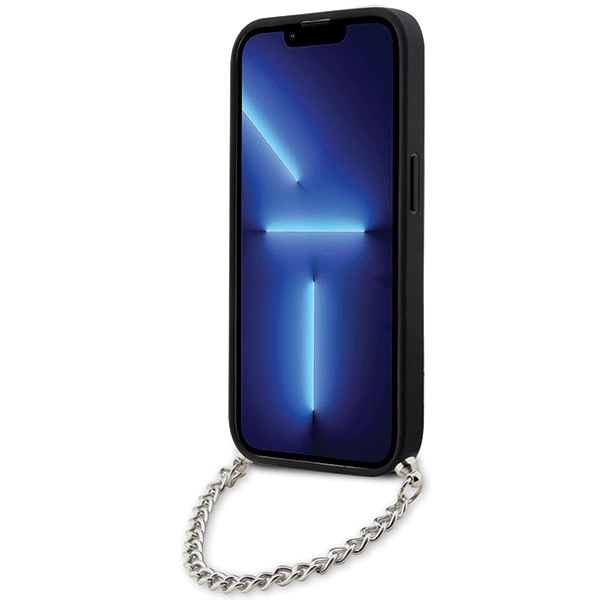 Karl Lagerfeld KLHCP14XSACKLHPG iPhone 14 Pro Max 6.7" silver/silver hardcase Saffiano Monogram Chaineng