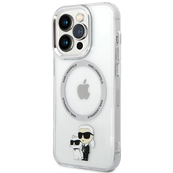 Karl Lagerfeld KLHMP13LHNKCIT iPhone 13 Pro 6.1" hardcase transparent Iconic Karl&Choupette Magsafeeng