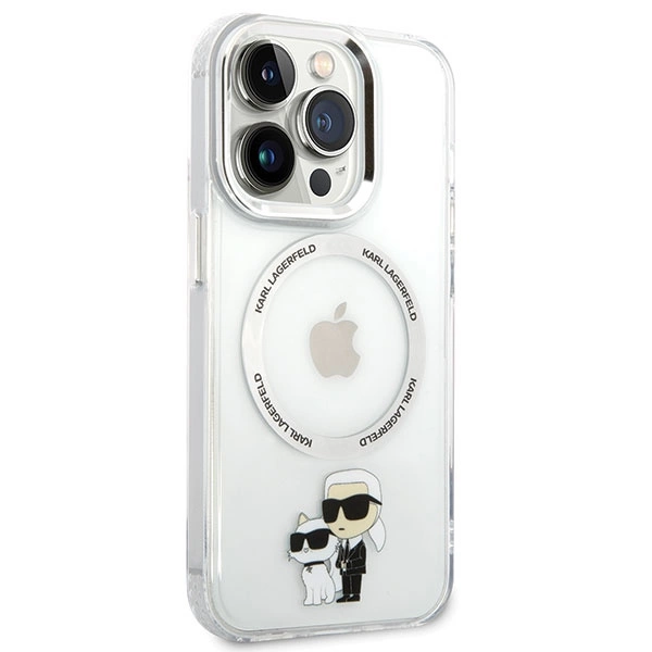 Karl Lagerfeld KLHMP13LHNKCIT iPhone 13 Pro 6.1" hardcase transparent Iconic Karl&Choupette Magsafeeng