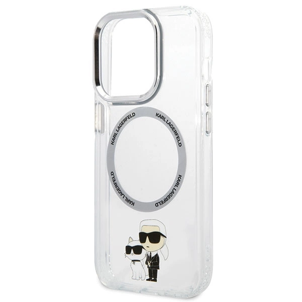 Karl Lagerfeld KLHMP13LHNKCIT iPhone 13 Pro 6.1" hardcase transparent Iconic Karl&Choupette Magsafeeng