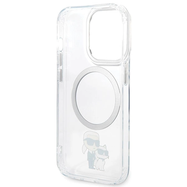 Karl Lagerfeld KLHMP13LHNKCIT iPhone 13 Pro 6.1" hardcase transparent Iconic Karl&Choupette Magsafeeng